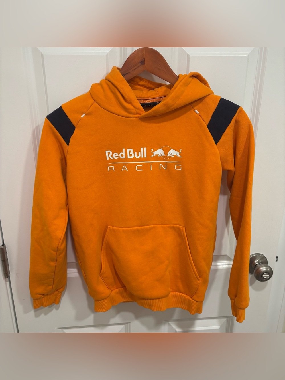 Red Bull Racing F1 Max Verstappen #1 Orange Pullover Hoodie Boys 152 (Medium)